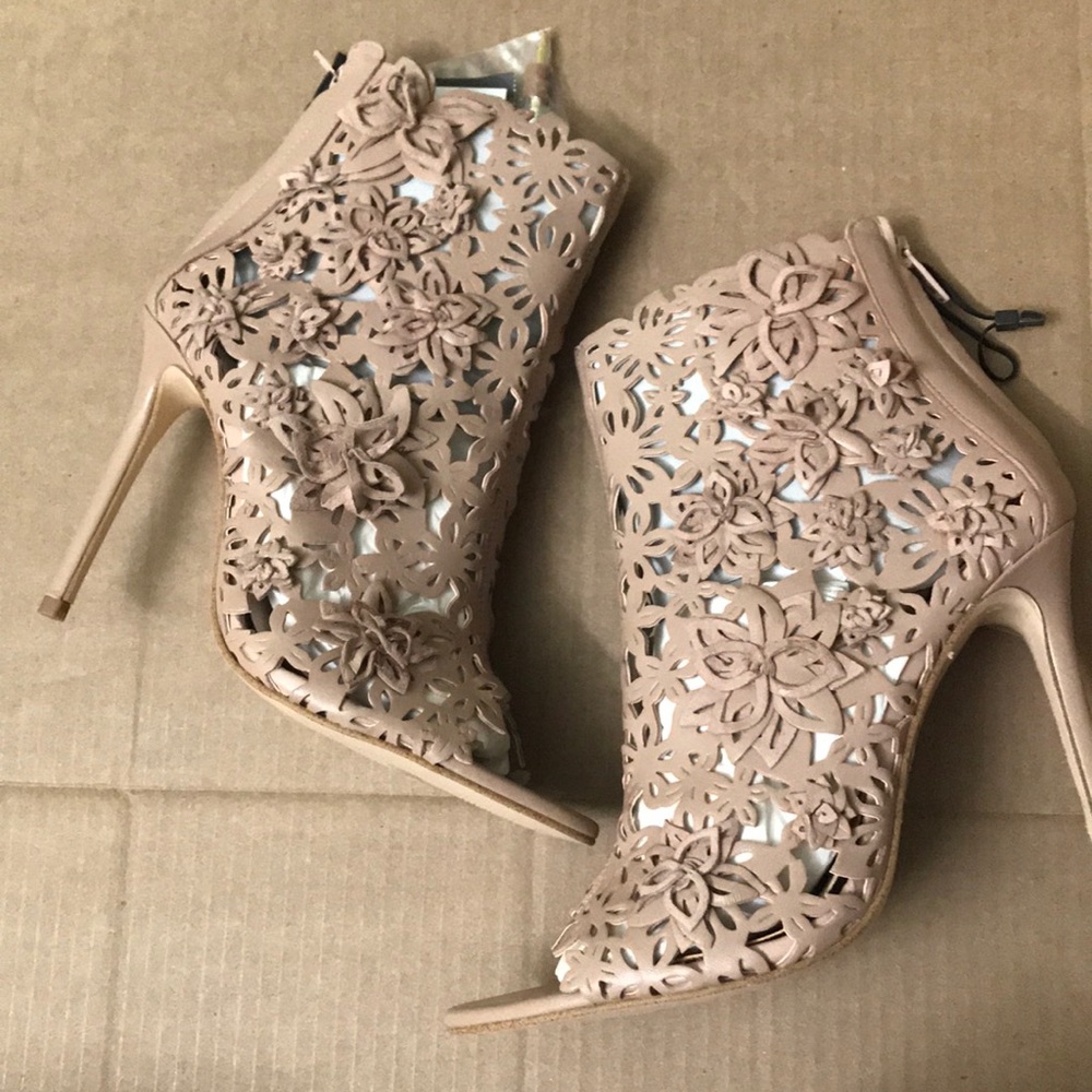 Nwt Zara wraparound leather high heels - Picture 7 of 8